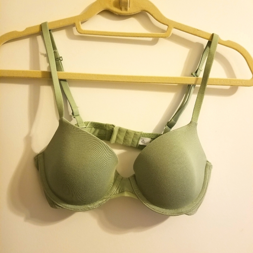 Auden Everday Demi Coverage T-Shirt Bra 32B Green